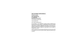 Thumbnail of document Din100 Manual 1108